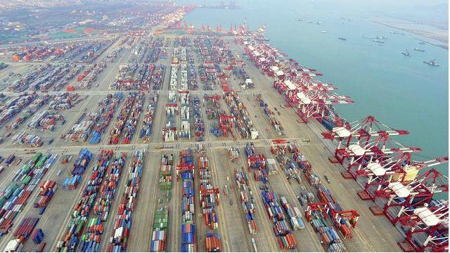 Qingdao China port