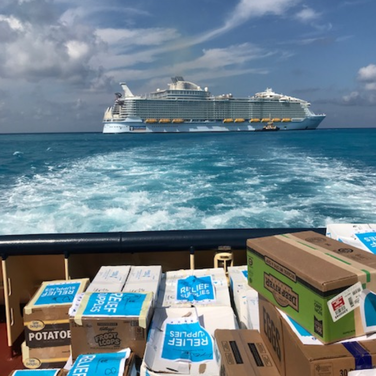 royal caribbean freeport bahamas aid relief