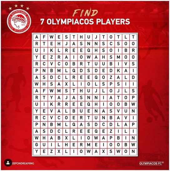find 7 olympiacos players