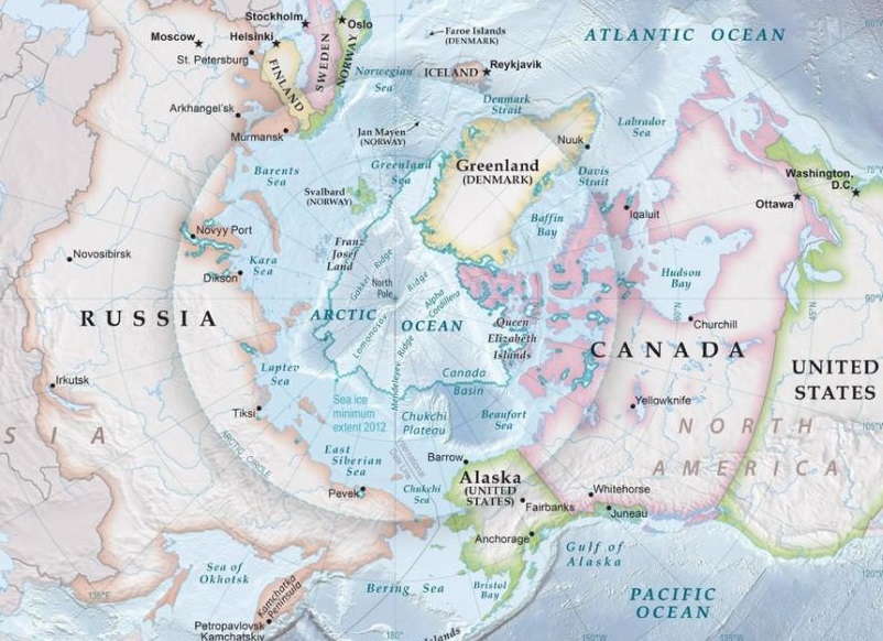 arctic political map