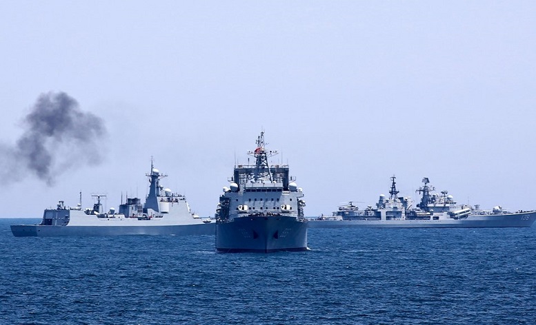 china russian navy